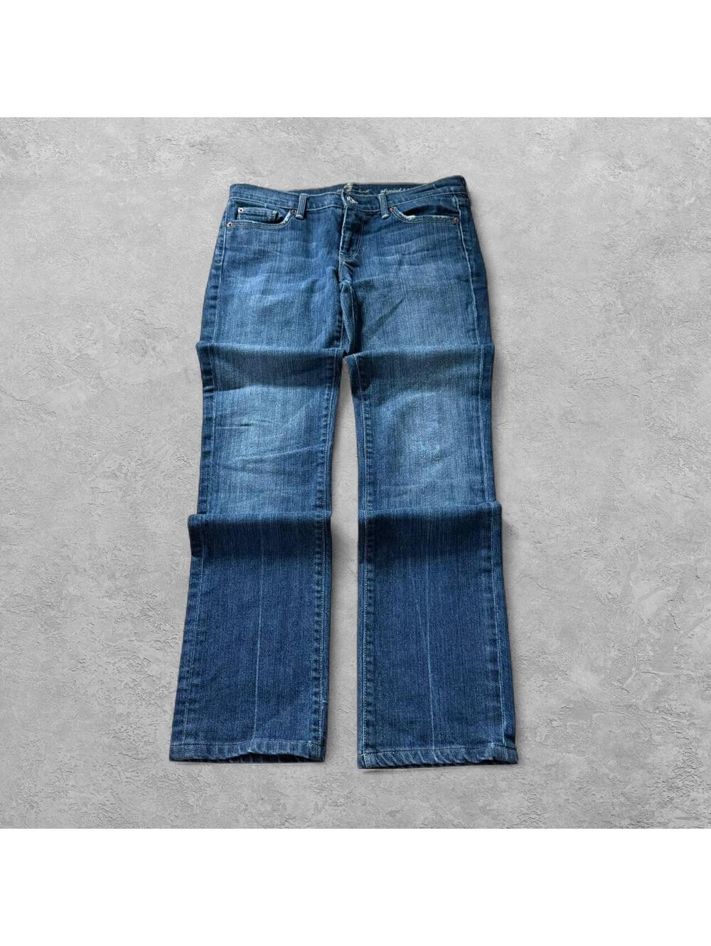 Y2K 7 For All Mankind Mid Wash Straight Leg Jeans - Sz 32